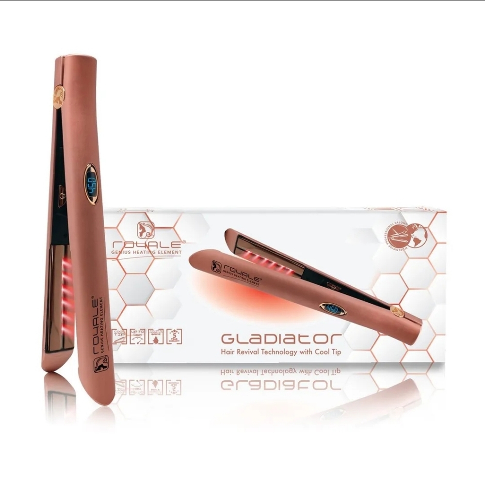 Royale Gladiator Genius Heating Element Hair Revival Technology with Cool Tip